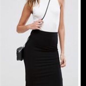 bebe Black bodycon stretch Pencil Skirt small